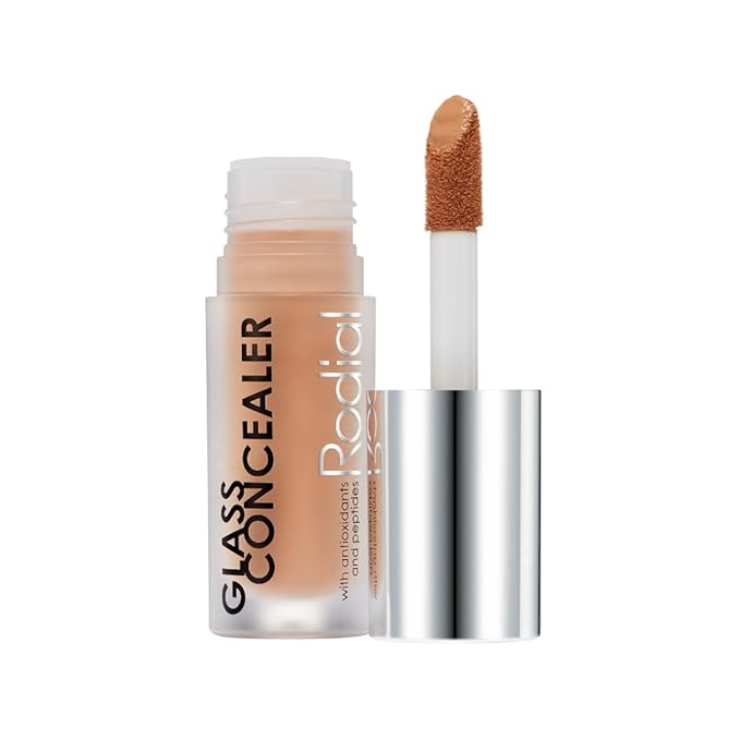 Rodial Glass Concealer Shade 3 - Luminous, Full-Coverage Cream with Peptides and Antioxidants for Flawless Skin, 0.1 fl. oz.