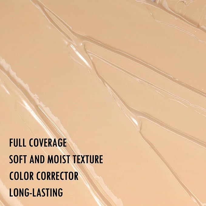 Liquid Concealer, Under Eye Full Coverage Concealers for Dark Circles, Fine Lines, Redness,Waterproof, Firming,Color Correcting Long lasting Makeup Concealer for Women (03#Medium, 0.42 Fl Oz)