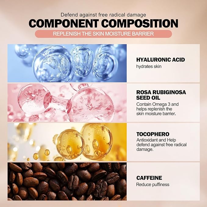 Liquid Concealer, Under Eye Full Coverage Concealers for Dark Circles, Fine Lines, Redness,Waterproof, Firming,Color Correcting Long lasting Makeup Concealer for Women (02#Light Nude, 0.42 Fl Oz)