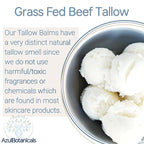 Methylene Blue Infused Whipped Grass Fed Beef Tallow Balm, Anti-Aging, Moisturizer, Stretchmarks, Rosacea, Psoriasis, Eczema, Acne, All skin types, Organic Ingredients 3.4oz