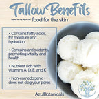 Methylene Blue Infused Whipped Grass Fed Beef Tallow Balm, Anti-Aging, Moisturizer, Stretchmarks, Rosacea, Psoriasis, Eczema, Acne, All skin types, Organic Ingredients 3.4oz