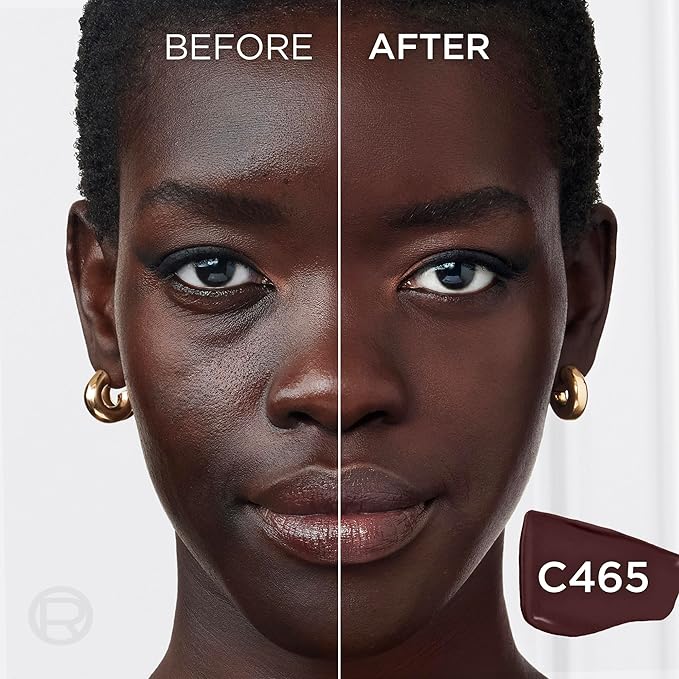 L'Oreal Paris Infallible Skin Ink 2-in-1 Foundation Concealer Hybrid Face Makeup, up to 48HR Transfer-Resistant with Medium Coverage, 465 Rich Cool