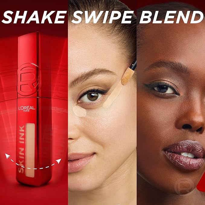 L'Oreal Paris Infallible Skin Ink 2-in-1 Foundation Concealer Hybrid Face Makeup, up to 48HR Transfer-Resistant with Medium Coverage, 440 Deep Neutral